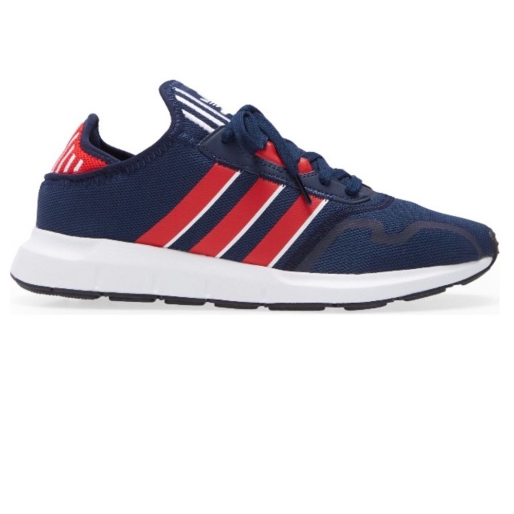 Adidas Swift Run X Men’s 11.5 Running Shoes Navy Red White Athletic Sneakers - Picture 3 of 14